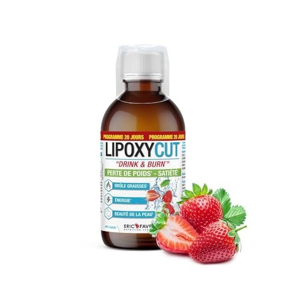 LIPOXYCUT VEGAN SATIETE - Boisson Minceur - Shake, Drink & Burn - Brûle Graisse - Shake Perte de Poids - Formule Perte de Poi