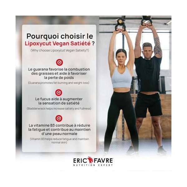 LIPOXYCUT VEGAN SATIETE - Boisson Minceur - Shake, Drink & Burn - Brûle Graisse - Shake Perte de Poids - Formule Perte de Poi
