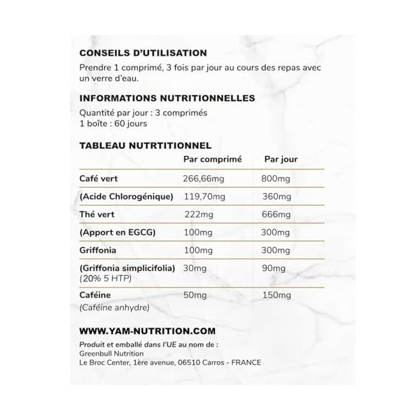 Super Sec - Bruleur de Graisse Puissant - Coupe faim Perte de Poids - 180 Gélules - YAM Nutrition