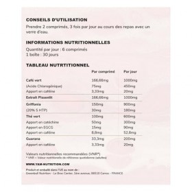 Super Bombasse - Bruleur de Graisse Femmes Puissant - Coupe faim puissant et efficace - Guarana & thé vert - YAM Nutrition