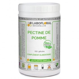 Pectine de pomme Labofloral 500 gélules dosées à 300 mg - Complément alimentaire - Minceur, coupe-faim - Fabriqué en france
