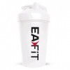 Eafit Shaker Protéine 400 ml Sans BPA – Gradué avec Mélangeur en Acier – Whey Protein, Pre Workout, Creatine – Plastique Anti...