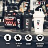 Eafit Shaker Protéine 400 ml Sans BPA – Gradué avec Mélangeur en Acier – Whey Protein, Pre Workout, Creatine – Plastique Anti...