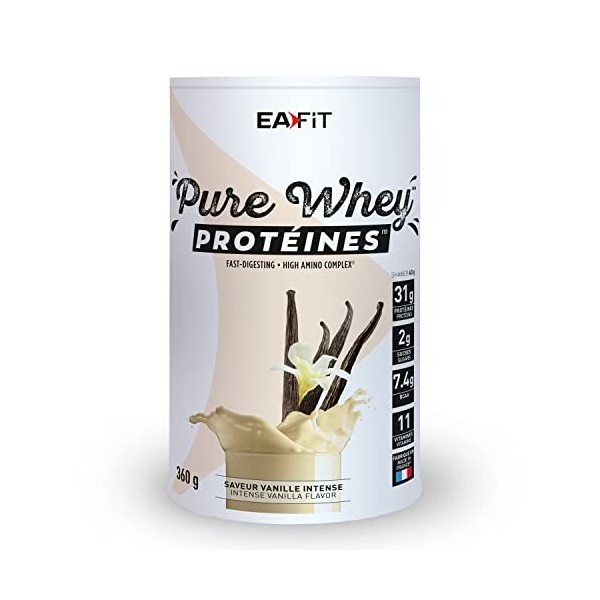 Eafit Shaker Protéine 400 ml Sans BPA – Gradué avec Mélangeur en Acier – Whey Protein, Pre Workout, Creatine – Plastique Anti...