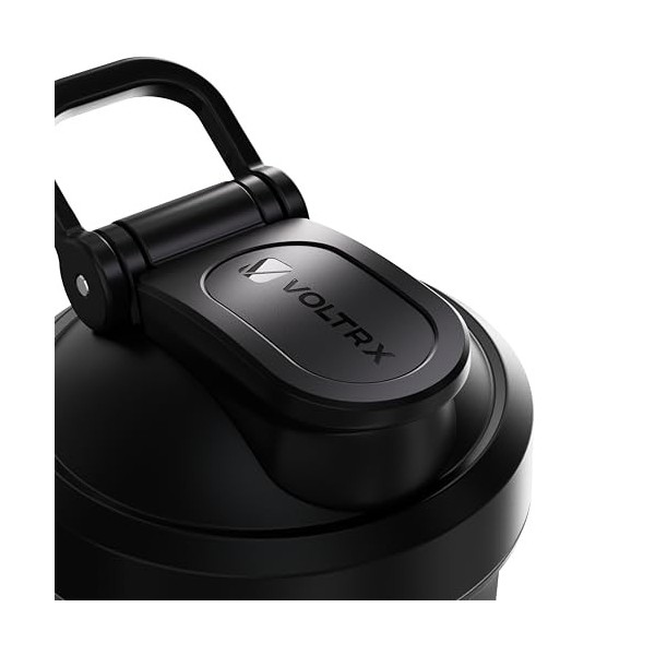 VOLTRX Titanus Bouteille shaker de protéines, mélangeur de protéines électrique rechargeable USB C, pour shakes protéinés et ...