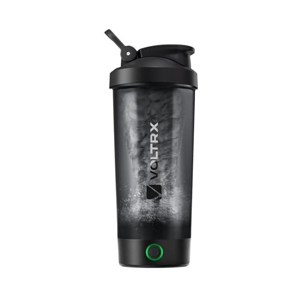 VOLTRX Titanus Bouteille shaker de protéines, mélangeur de protéines électrique rechargeable USB C, pour shakes protéinés et ...