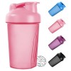 Fefod Shaker Protéiné de 400ml, 1PCS Shaker à protéines avec Mixing Balle, Bouteille shaker de protéines pour Boisson Protéin...