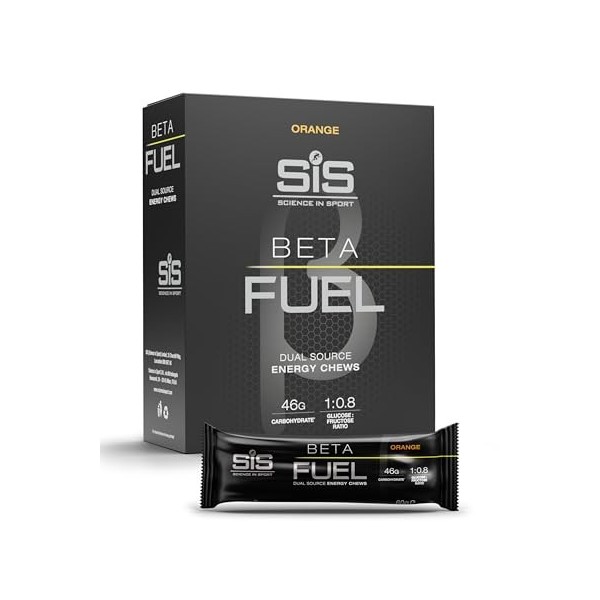 Science in Sport BETA Fuel Bar 6x60g Citron - Barres énergétiques vegan avec 46g de glucides, De délicieuses barres énergétiq...