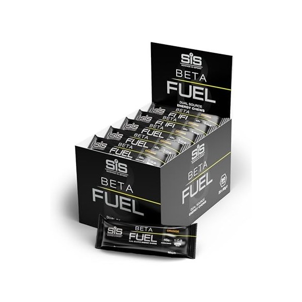 Science in Sport BETA Fuel Bar 6x60g Citron - Barres énergétiques vegan avec 46g de glucides, De délicieuses barres énergétiq...