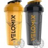 VELOMIX - Lot de 2 bouteilles shaker protéinées de 800 ml pour mélanges protéinés – 2 fouets métalliques | Gobelets anti-fuit