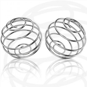 SOPSTUO Lot de 2 boules de mélange de protéines en acier inoxydable pour boissons protéinées et mélangeuses de qualité alimen