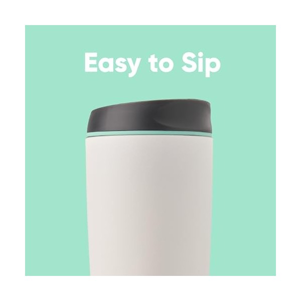 BlenderBottle Owala SmoothSip – Gobelet à café isotherme en acier inoxydable – Tasse à café glacé réutilisable, sans BPA, 560...