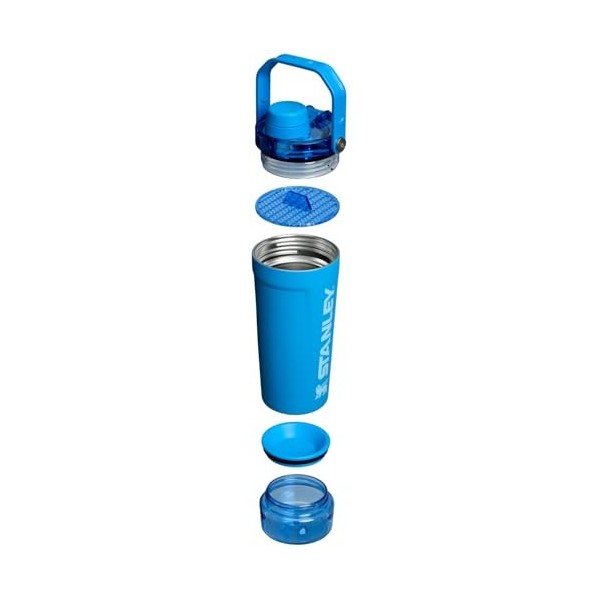 Stanley Activate Shaker Bouteille shaker de 591 ml – Gobelet shaker isotherme étanche en acier inoxydable | Rangement de base...