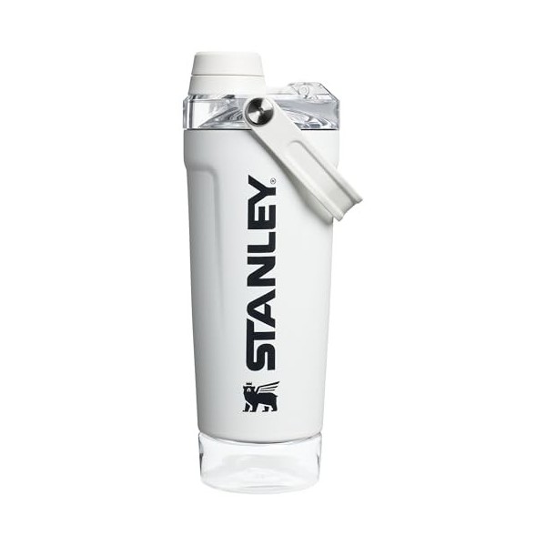 Stanley Activate Shaker Bouteille shaker de 591 ml – Gobelet shaker isotherme étanche en acier inoxydable | Rangement de base...