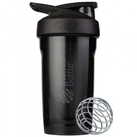 Blender Bottle Strada Shaker pour boissons protéinées et pré-entraînement, 680 ml Noir Amaigrissement et perte de poids