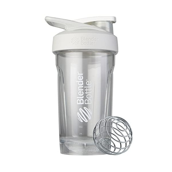 Blender Bottle Strada Shaker pour boissons protéinées et pré-entraînement, 680 ml Noir Amaigrissement et perte de poids