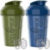 VELOMIX - Lot de 2 bouteilles shaker protéinées de 591 ml pour mélanges protéinés – 2 fouets métalliques | Gobelets anti-fuit