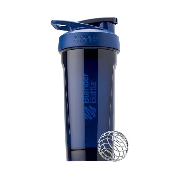 BlenderBottle Strada Shaker Cup parfait pour les milkshakes protéinés et le pré-entraînement, 710 ml, violet Amaigrissement e...