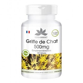 Liane du Prérou 500 mg - 180 gélules - Uña De Gato - Griffes de chat | Herba Direkt - Qualité des pharmacies allemandes