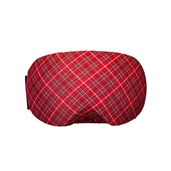 Coolcasc® Coolmasc Scottish Red – Housse masque ski homme | Protection lunette de ski pour lentille – Couvre-masque anti-rayu...