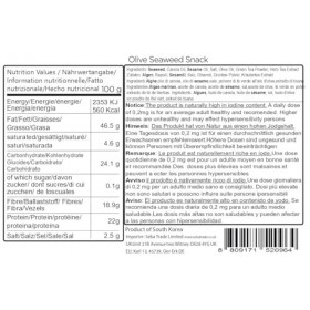 Daechun Chois1 Snack aux algues lot de 20 Poudre de thé vert au sel de mer original Produit de Corée