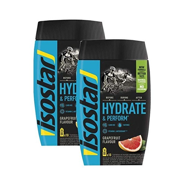 Isostar Hydrate & Perform Iso Drink - 400 g de poudre de boisson isotonique - poudre délectrolyte pour soutenir la performan ...