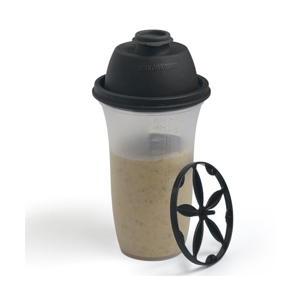 SIGNORA WARE Shaker Protéiné de 500ml, pour Boisson Protéinée, Compléments Alimentaires En Poudre, Protéines de Musculation, ...