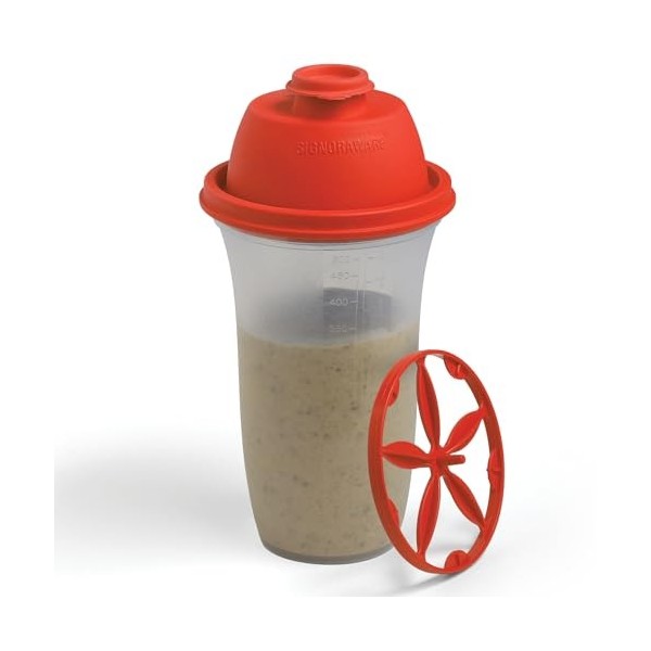 SIGNORA WARE Shaker Protéiné de 500ml, pour Boisson Protéinée, Compléments Alimentaires En Poudre, Protéines de Musculation, 