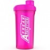 Freak Athletics Shaker de protéines sans BPA 700 ml rose transparent/couvercle rose Amaigrissement et perte de poids