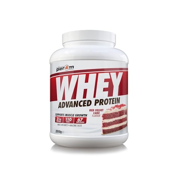 Per4m Whey Protéine Gâteau Red Velvet 2,01kg – Protéine whey gâteau red velvet Amaigrissement et perte de poids