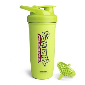 Smartshake TMNT Reforce Shaker à protéines en acier inoxydable, 900 ml, bouchon à vis anti-fuite, sans BPA, non isolé, unisex