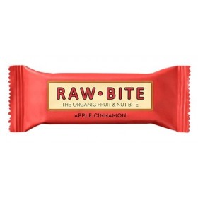 BITE RAW - barres dalimentation de pomme à la cannelle, 12 pièces