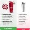 ShakeNext Shaker en acier inoxydable [nouvelle introduction] – Gourde avec boule mixte, 700 ml, shaker pour fitness et protéi
