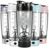 HNCY Shaker électrique pour protéines - 600 ml - Rechargeable par USB - Sans BPA - Noir