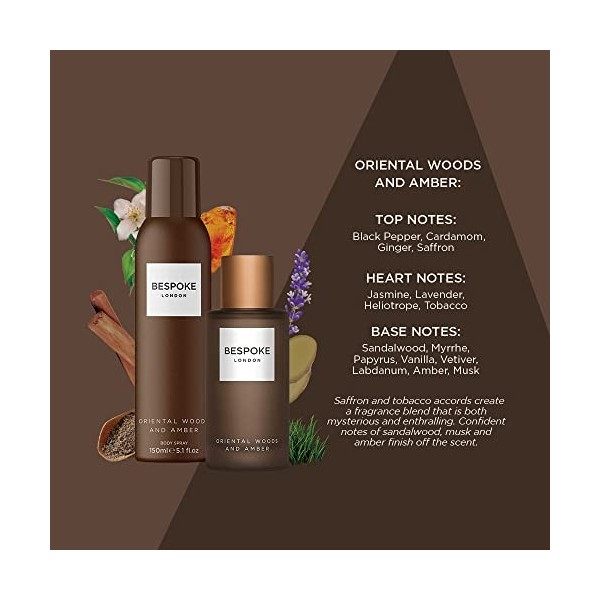 Bespoke Oriental Woods and Amber Spray Corporel pour Homme 150ml