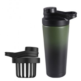 Sightday Shaker thermique en acier inoxydable 750 ml avec passoire, double couche en acier inoxydable, isolation sous vide, s...