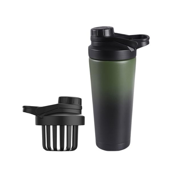 Sightday Shaker thermique en acier inoxydable 750 ml avec passoire, double couche en acier inoxydable, isolation sous vide, s...