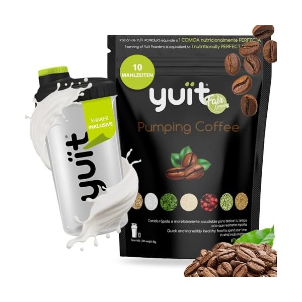 YUÏT - Substitut de repas - Shake protéiné - 35g de protéines en poudre + Probiotiques - Aliment 100% naturel - Shake diététi...
