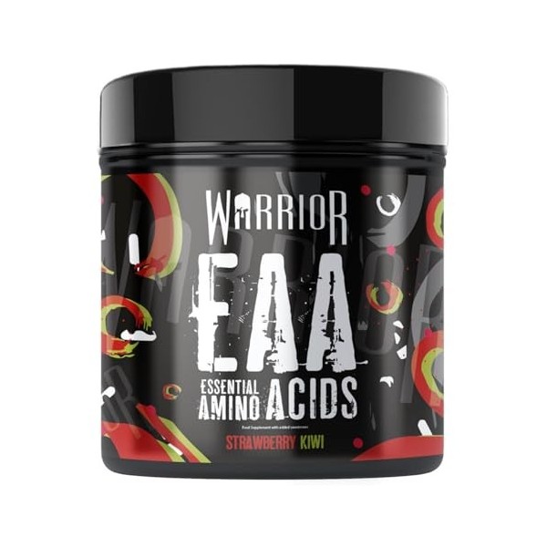 Acides aminés EAA en poudre Warrior 360 g - 9 acides aminés essentiels - Intra entraînement, Hydratation - Supplément nutriti...
