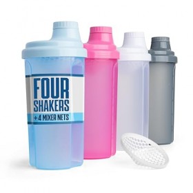 Smartshake Shaker de protéines de 500 ml avec bouchon à vis sécurisé – Shaker de protéines anti-fuite sans BPA pour un mélang