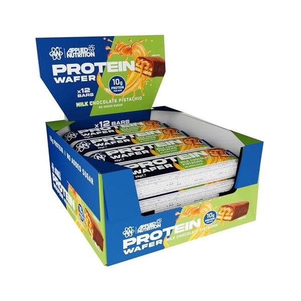 Barre protéinée Applied Nutrition – Snack protéiné riche en protéines avec 10 g de protéines par barre, enrobé de chocolat au