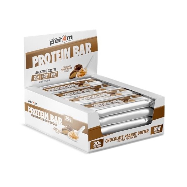Per4m Protein Bar 12x62g Beurre de cacahuète au chocolat - Barres - Barres protéinées