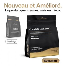 Protein Works | Complete Meal 360 - GOLD Innovation, Substitut de Repas, Boisson Protéinée, Riche en Fibres, Vitamines et Min...