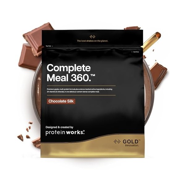 Protein Works | Complete Meal 360 - GOLD Innovation, Substitut de Repas, Boisson Protéinée, Riche en Fibres, Vitamines et Min...