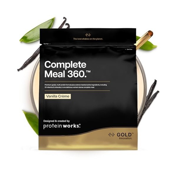 Protein Works | Complete Meal 360 - GOLD Innovation, Substitut de Repas, Boisson Protéinée, Riche en Fibres, Vitamines et Min...