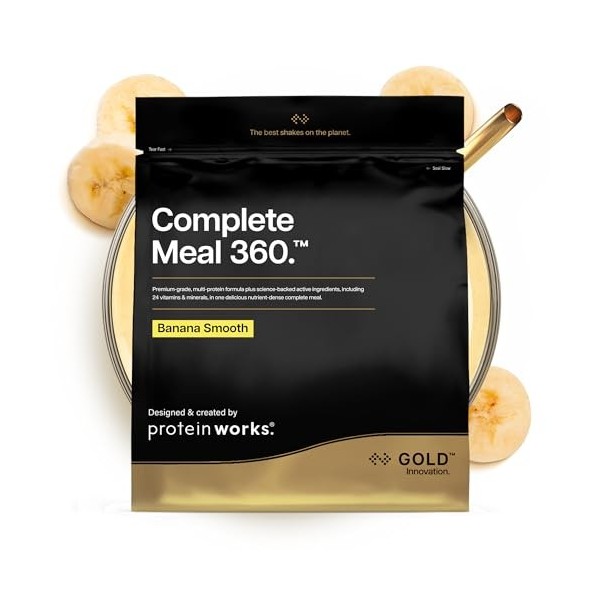 Protein Works | Complete Meal 360 - GOLD Innovation, Substitut de Repas, Boisson Protéinée, Riche en Fibres, Vitamines et Min...