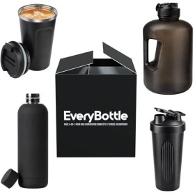 EveryBottle – Pack Hydratation 4 bouteilles en 1 pour sportifs | Une hydratation complète et variée au quotidien | Grande gou