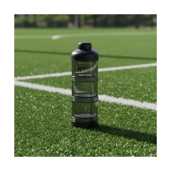 ZHUIYIWIN Lot de 3 boîtes de conservation hermétiques en plastique pour boissons protéinées, lactosérum et poudres végétalien