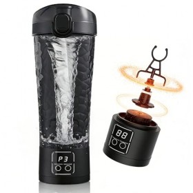 Shaker électrique de protéines, 700 ml, tasse shaker rechargeable avec base amovible, portable, étanche, pour boissons protéi