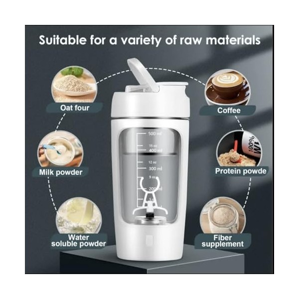 Shaker électrique protiene Blanc Amaigrissement et perte de poids